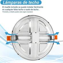 Paquete 10 Lamparas De Empotrar 20w Plafon O Bote Luz Led, para Techo Luz Blanca Moderno Ahorro de Energia para Dormitorio Sala de Estar Oficina - 15W: Luz Blanca - Ver 7