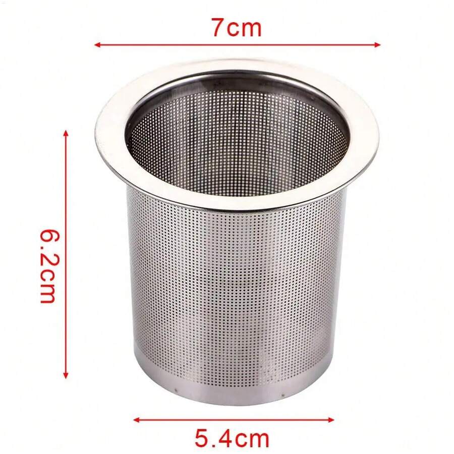 Strainer 304 Stainless Steel Cup Strainer Large Capacity Teapot Infuser Filter For Tea  Straining For Teapot Kitchen Accessories - Silver - View 1