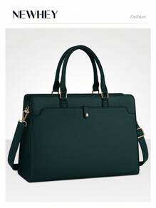 NEWHEY Bolso para laptop de 15.6 pulgadas para mujer, bolso de tela tipo tote impermeable para trabajo, bolso de negocios de oficina para computadora, bolso de gran capacidad con asa de hombro - Multicolor - Ver 6