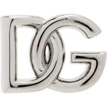 Dolce & Gabbana Pendiente único con el logotipo 'en plata - por defecto - Ver 1