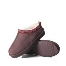 Mubberry Women's Faux Suede Flat Bottom Solid Colour Cotton Slippers  Ladies Non-Slip Warm Winter Slippers  Women's Embroidered Minimalist Design Shoes