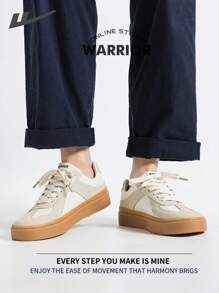WARRIOR Warrior Men's Skateboarding Shoes Spring And SummerLightweightComfortableBreathableModest Style Casual Yet SleeksneakersApplicable Throughout The Yearwear-ResistingAll-Day WearTraining SneakersRunning ShoesLittle White Shoes