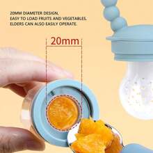 7pcs/Set Baby Food Feeder Pacifier Set - 3-Stage Teething Nibblers - Premium Silicone Fruit Feeder - Multicolor - View 7