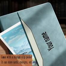 Personalized A5 Faux Leather Notebook With Engraved Name - Custom Time Management Diary, Ideal Gift For Friends And Colleagues, Graduation, Record Book,School Supplies,Back To School