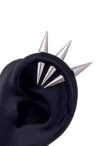 3Pcs/Lot Long Spike Helix Piercing Stud Earrings Ear Piercing Punk Body Jewelry Ear - Silver - View 7