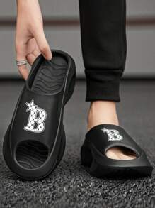 Summer Slippers, Couple Beach Sandals, Soft Anti-Skid Sole, Outdoor Wear, Strap EVA Lightweight Sports Sandals, Fashion Slip-On