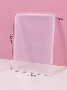 1pc Dustproof Large Capacity Nail Art Storage Box, Wearable Nail Display Board, Transparent Plastic Makeup Organizer Box For Nail Art Supplies