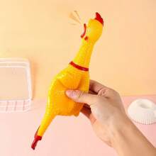 Schreiender Hühnchen Spielzeug, Hühnchen zum Kämpfen, Geschenk für Katzen-/Hundeliebhaber und Hunde-/Katzenoma, Entspannungsspielzeug mit Vokalisation für Hunde und Katzen