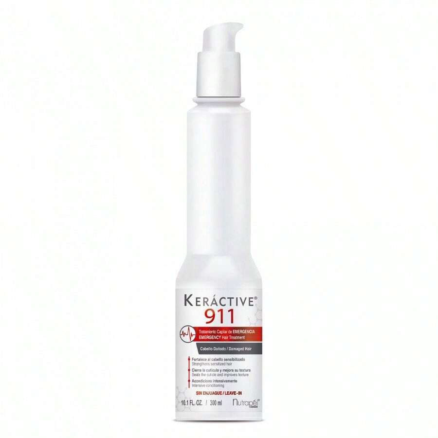 KERACTIVE 911 TRATAMIENTO CAPILAR DE EMERGENCIA 300ML fortalece y acondiciona intensivamente suave y manejable al instante. - Blanco - Ver 1
