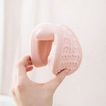 Letnie kapcie z materiału EVA, damskie antypoślizgowe klapki do domu/łazienki, miękkie podeszwy dla par - Biały - Zobacz 5