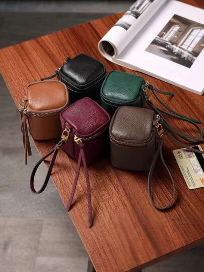 Mini Retro Purse Classic Pouch With Scarf Decor Zipper Portable Multifunctional Lipstick Bag Vintage Lipstick Key Bag Mini Retro Purse Classic Small Pouch & Bag Accessories Hot Pink Keychain For Women Wallet Mini Wallet Purse Wallet Wristlet Wallet Coin Wallet