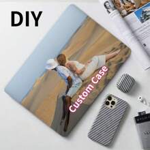 Carcasa de serie gráfica a medida compatible con MacBook Air, se ajusta a portátiles de 13/14/15/16 pulgadas, carcasa protectora con cubierta de teclado - bricolaje - Ver 1