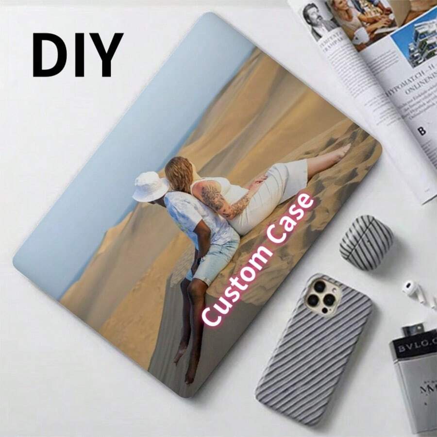 Carcasa de serie gráfica a medida compatible con MacBook Air, se ajusta a portátiles de 13/14/15/16 pulgadas, carcasa protectora con cubierta de teclado - bricolaje - Ver 1