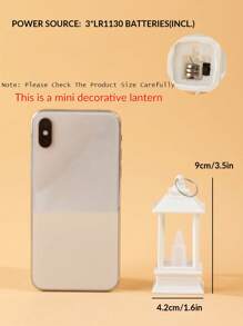 1/2/3个复古迷你灯笼灯，带电池，室内桌面装饰夜灯，迷你风灯，家居装饰迷你灯笼灯，卧室装饰灯，婚礼派对节日装饰灯 - 彩色 - 查看 11