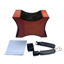 Guitar Neck Rest Support Pillow Mahogany Material 2 Usage Height Luthier Tool For Electric Acoustic Guitar Bass Mandolin - Red 1set - View 6