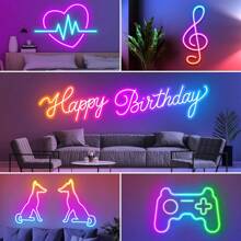 Vibrant RGB LED Neon Strip Lights - 44-Key Remote Control, Flexible, USB Powered, Color-Changing Ambiance For Bedroom & Outdoor Decor, Easy Installation, Energy Efficient, , Night Light,Led Lights,Luz Led - RGB - View 4