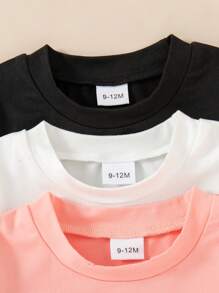 Tenue d'été pour bébé fille, mignonne et décontractée, avec Top à manches courtes imprimé fleurs et cœurs