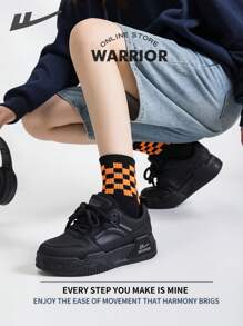 WARRIOR 勇士女鞋春夏轻便舒适透气简约风格休闲时尚运动鞋全年适用耐磨全天穿着训练运动鞋跑步鞋