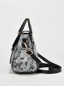 Solid Color Women Mini Tote Bag, Fashionable Small Crossbody Shoulder Wallet With Buckle Decor, Best Mother Day Gifts Ever - Multicolor - View 7