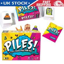 NetHong 2025 New Piles Card Games Fast-Paced Family Games Grow Up Games For Families Friends - Yellow and Pink - View 1