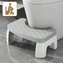 Taburete de Inodoro Removible Antideslizante Taburete de Asiento de Inodoro Taburete de Inodoro Portátil Accesorios de Baño Multifuncionales para el Hogar - Blanco - Ver 3