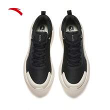 Anta Table Tennis Player Fan Zhen Dong Same Style Shock Absorbing Non-Slip Men Sports Shoes, Fitness Running Training Sneakers 112517719 - Basic Black/Chalk -4 - View 3