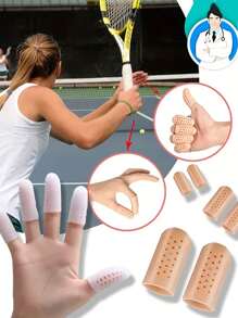 10 szt. wielokrotnego użytku silikonowych ochraniaczy na palce, oddychające ochraniacze na końcówki palców, odpowiednie do pracy, odcisków, sportu, pisania, pisania na klawiaturze