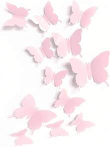 12 stuks 3D vlinder muurstickers voor kinderkamerdecoratie