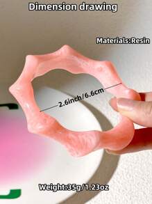 1pc Fashionable Vibrant Color Women Personalized Bracelet, Round And Square Shape Suitable For Daily Wear And Gift - Multicolor - View 3