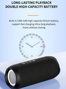 T&G TG-227 Tragbarer Bluetooth-Lautsprecher mit farbigen Ambientlichtern, hochauflösendem Mikrofon und eingebautem Akku, elegant/stylisch, unterstützt AUX, TF-Karte und USB-Eingang, unterstützt auch UKW-Radio, mit Aufhängeseil, geeignet für Innenveranstaltungen zuhause und Outdoor-Camping, Gesang, TG227