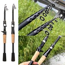 Fishing Rod And Reel Combo Set Telescopic Lure Rod Spinning Casting Short Jigging Rod 1.5m-2.4m Baitcasting Reel Max Drag 8kg - Spin Rod Reel-left - View 6
