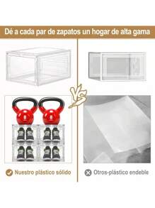 10 Pack Shoe Organizer, Upgraded Stackable Clear Shoe Box, Display Storage Box, Transparent Plastic Drawer Multifunctional Shoe Box, With Suction Door, Shoe Rack, Shoe Cabinet, Suitable For Office And Home Display And Storage, Transparent