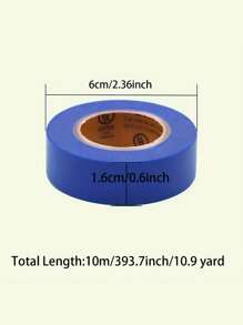 Zestaw 6 wielokolorowych taśm izolacyjnych – trwała, odporna na ogień i elektryczność, klej do metalu do użytku domowego i przemysłowego, idealna do instalacji elektrycznych i motoryzacyjnych, 394 cale x 16 milimetrów każda – dostępna w 6 kolorach