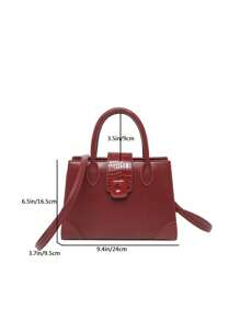 Light And Portable, Business Casual, Spring New Style, Large Capacity Hand-Held And Shoulder Bag, Fashionable And Versatile Crossbody Bag. Suitable For Teen Girls, College Students, Novices And White-Collar Workers. It Is Very Suitable For Offices, Universities, Work, Business, Commuting, Outdoor Activities, Traveling And Picnics. - Red - View 6