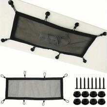 8 Hole Socket Network Pocket Under Desk Cable Management Net Under Table Cord Management Mesh Organizer Flexible Wire Hiders - 01 - View 2