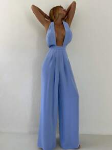 Conjunto de 2 piezas para mujer: Chaqueta tipo blazer casual y mono sexy con espalda descubierta y lazo al frente, perfecto para uso diario, oficina, trabajo, fiestas de Navidad, Año Nuevo y San Valentín