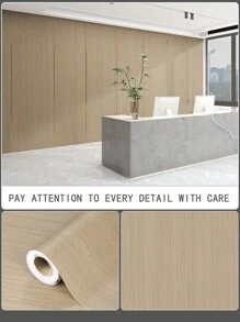 1 Roll Of Wood Grain Pattern Oil-Repellent And Water-Repellent Self-Adhesive Paper For Kitchen Countertops, Cabinets, Furniture Renovation, Wall Decoration And Tabletop Protection