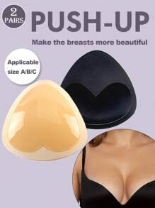 4 Pairs/2pairs/1Pair Of Bikini Swimsuit Underwear Triangle Sponge Self-Adhesive Thickened Chest Pad Insert, Swimsuit Bra Sponge Chest Pad Underwear Pad Small Chest Increase Together, Removable Sponge Pad Triangle Chest Pad Without Trace Invisible