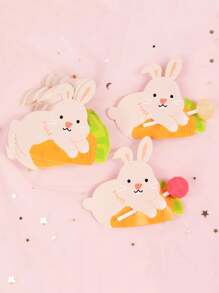 50 张复活节兔子棒棒糖装饰卡 - 卡通可爱兔子、鸭子和独角兽设计，异想天开的派对装饰、卡片用品和纸工艺配件，适合节日庆祝活动 - 非常适合节日派对、活动和送礼 - 彩色 - 查看 1