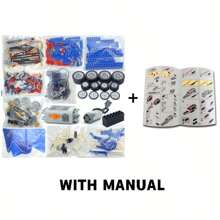 396+ 件 STEM 机器人、9686 积木套装、Technic 机械齿轮构造套件、教育工程 MOC 积木、适合 14 岁以上儿童的创意礼物、ABS 材料、混合颜色、组装模型