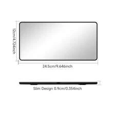 Portable Car Sun Visor Plate HD Makeup Mirror For Girls Women