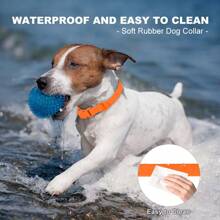 Collar para perros a prueba de agua, resistente a los olores y a la oxidación, de PVC, con hebilla ajustable, fácil de limpiar, adecuado para perros pequeños, medianos y grandes