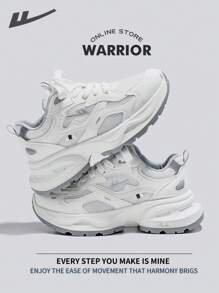 WARRIOR Warrior Fashionable Retro Sports Shoes For Women Spring And Summer Lightweight Comfortable Breathable Running Shoes Modest Style Casual Sneakers Applicable Throughout The Yearwear-Resisting All-Day Wear Training Sneakers Little White Shoes