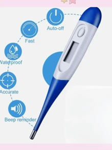 2 Pcs Thermometer For Adults, Digital Oral Thermometer For Fever With 10 Seconds Fast Reading,2pcs Thermometer, Accurate Temperature Measurement, ° C / ° F, Care For The Health Of The Whole Family, Gifts, Family Essential, Health Essential - 彩色 - 查看 2