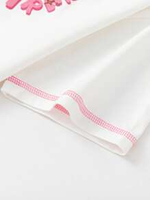 Balabala Girls' Short-Sleeve T-Shirt, 2025 Summer Quick-Dry Top - Original White - View 5