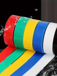 Zestaw 6 wielokolorowych taśm izolacyjnych – trwała, odporna na ogień i elektryczność, klej do metalu do użytku domowego i przemysłowego, idealna do instalacji elektrycznych i motoryzacyjnych, 394 cale x 16 milimetrów każda – dostępna w 6 kolorach