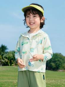Balabala Tween Girl' Sun Protection Jacket, 2025 Summer Lightweight & Breathable - Brown Tone - View 2
