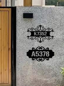 1pc Custom Vintage Metal Doorplate Decorative Art, Rural Street Nameplate Wall Decorations - Personalized Door Numbers And Text - Wall-Mounted Multifunctional Address Signs, House Numbers, Outdoor Address Signs, Farmhouse Door Art Gifts Birthday Graduation - Multicolor - View 7