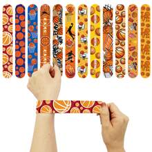 36 Peças Lembrancinhas de Festa de Basquete, Pulseiras de Batida para Troca de Presentes, Decorações e Suprimentos para Festa de Aniversário de Basquete
