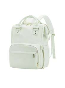 Large Capacity Multifunctional Women Backpack School Bag With Multi Pockets , Travel Backpacks With USB Charging Port Laptop Backpack Fits 15.6 Computer With Extension Pad, Diaper Backpack For Baby Boy And Girl Travel Baby Bag For Moms Dads, Baby Registry Search Fashion Backpacks For Working Women Fits 15.6Inch Notebook, Baby Shower Gift - Mint Green - View 6